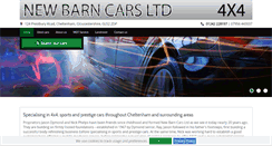 Desktop Screenshot of newbarncarsprestbury.co.uk